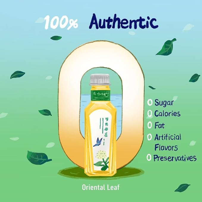 ORIENTAL LEAF Unsweetened Iced Tea – Bottled Jasmine Tea, 16.9 FL oz bottles (Pack of 15), Sugar Free, 0 Calories