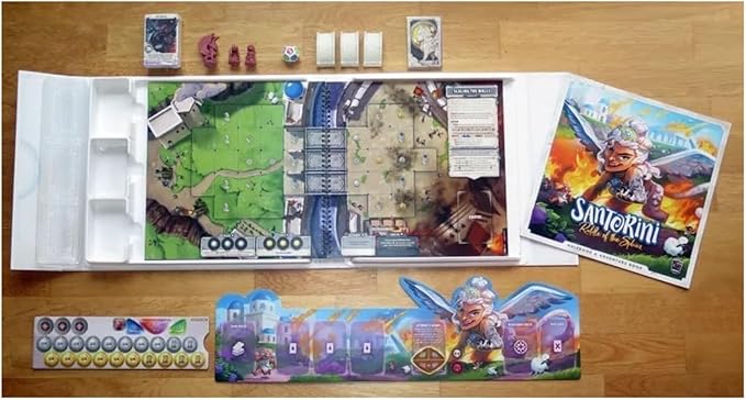 Santorini: Riddle of The Sphinx - A Cooperative, Book-Based Expansion to The Abstract Masterpiece Santorini | Ages 8+ | Plays in 20 Minutes