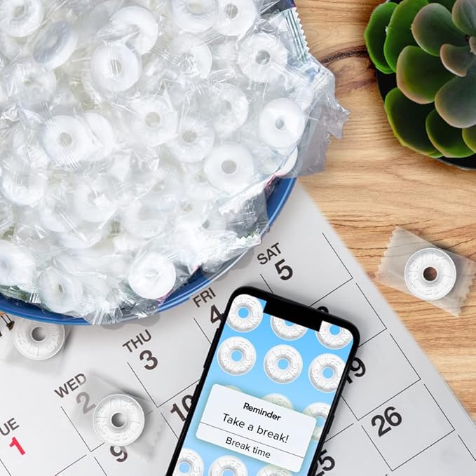 LIFE SAVERS Pep-O-Mint Hard Candy Single Size Rolls, Mints, Bulk Peppermints, Hard Candies, .84 Ounce, 20-Count Box