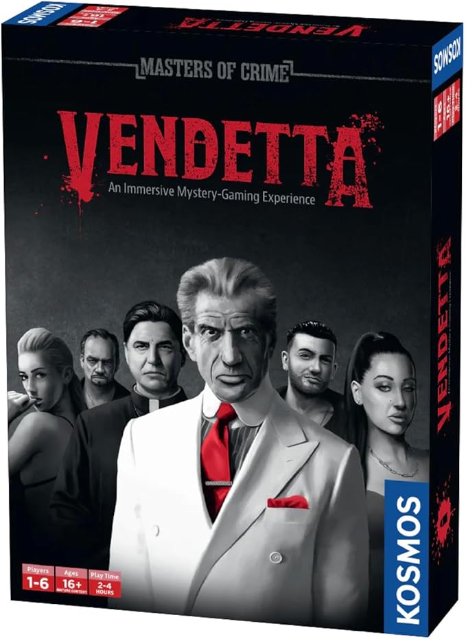 Masters of Crime: Vendetta | Murder Mystery Game | Mafia | Co-op Game | 1+ Players | Ages 16+