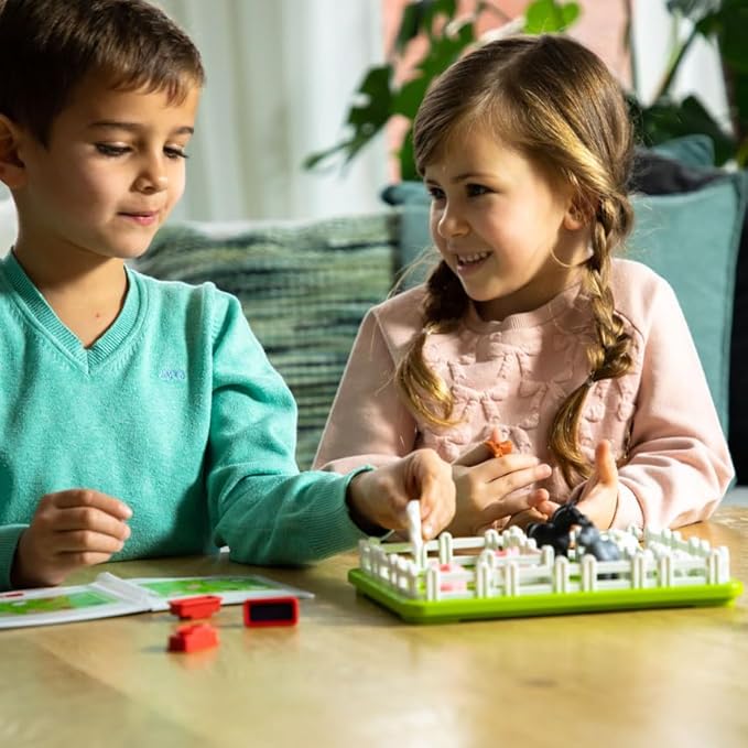 SmartGames Smart Farmer Board Game, a Fun, STEM Focused Cognitive Skill-Building Brain Game and Puzzle Game for Ages 4 and Up