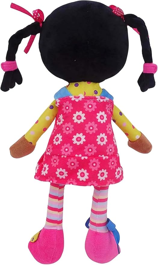 Sugar Snap Plush Learn to Dress Doll for Toddlers - 15" - for 2 Year Old Girl - Montessori
