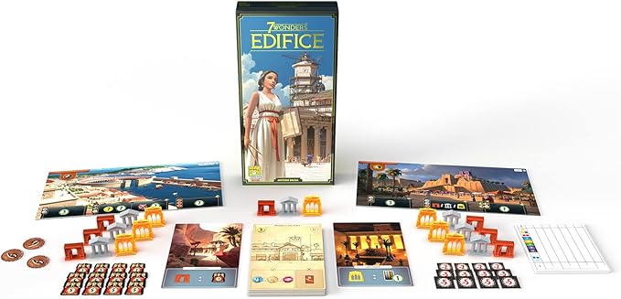 7 Wonders Edifices Board Game EXPANSION - New Challenges and Majestic Wonders Await! Civilization Strategy Game for Kids and Adults, Ages 10+, 3-7 Players, 30 Min Playtime, Made by Repos Production