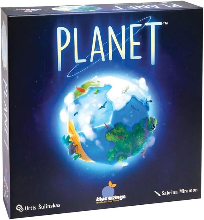 Tabletop Strategy Game, Award Winning, Kid Teen Family Adult Game Nights and Party, 3D World Map Building, 2-4 Players, Ages 8+, Planet by Blue Orange Games