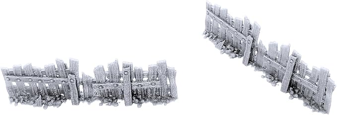 Ye Old Fence - DND Terrain Compatible with Dungeons and Dragons, 28mm Miniature Wargaming, Tabletop RPGs, Wargame Scenery