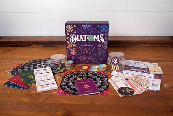 Diatoms, Create Beautiful Mosaics from Microscopic Algae Board Game 1 to 4 Players Mensa Select Winner