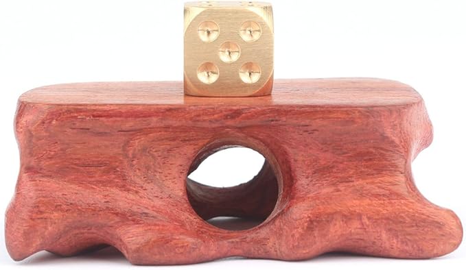 Metal Dice Set 6pcs, Solid Brass Dice with Gift Metal Case and Portable Bag, 6 Sided Metal Dice for Tables Board Game, Poker Party Role Playing Games