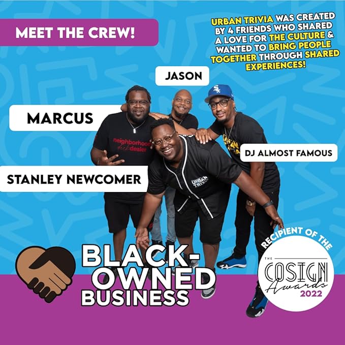 Urban Trivia Card Game - Black Culture, TV, Movies, Music, Sports & Growing Up Black