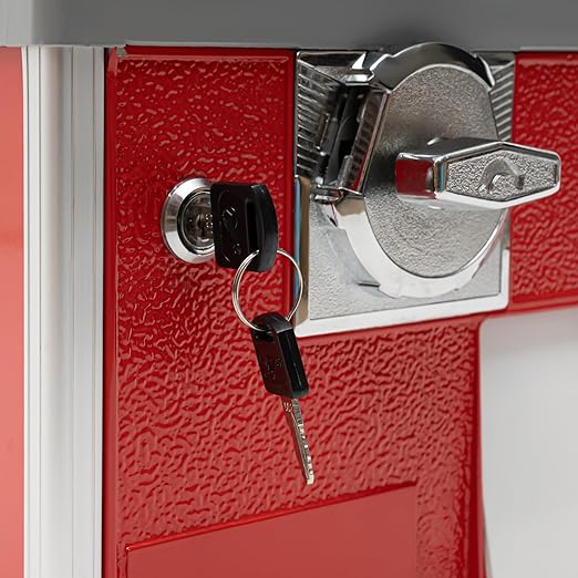 25 Cents Coin Operated Vending Machine, 20.87" Height Commercial Candy Gumball Machine Huge Load Capacity Candy Vending Machine, Big Capsule Vending Machine for 1.77-1.97in Ball Diameter (Red)