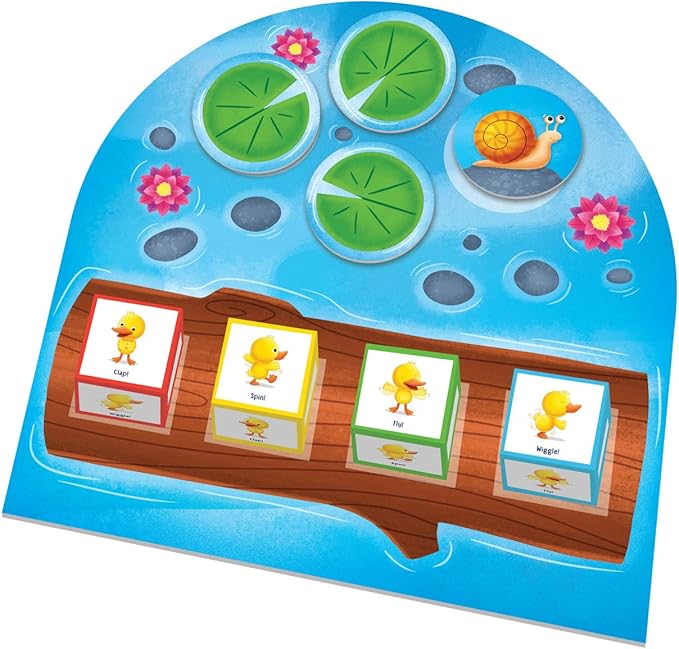 Peaceable Kingdom Games for Parents & Their 2-Year-olds: Duck Duck Dance - Toddler & Preschool Board Game of Moving Your Body & Following Directions
