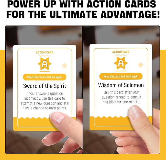 A Fun and Meaningful Bible Trivia Game, 400 Cards, Perfect for Bible Study, Youth Groups and Church Gatherings, Fun Christian Trivia Game for Adults and Family, A Great Christian Gift