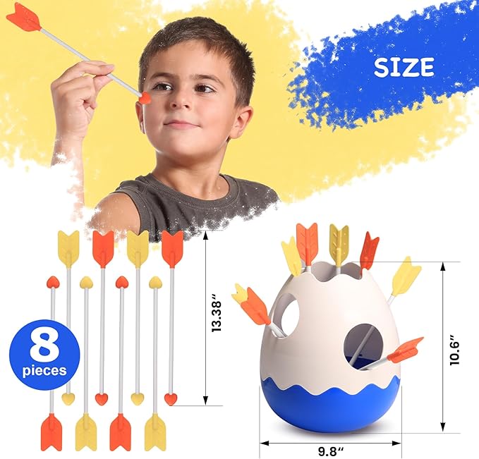 Arrows Toss Game Set for Kids and Adults Yard Toss Toy for Party Carnival Camping Outdoor Games & Indoor Throw Target Game for Family