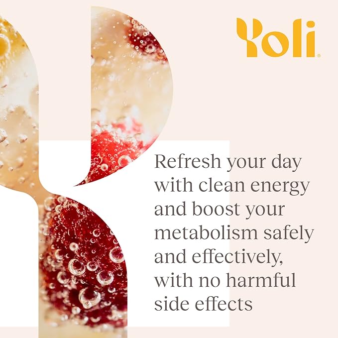 Yoli® Passion Energy Drink Powder Mix - Natural Energy Drink Mix for Endurance and Stamina, 30 Packets - Variety