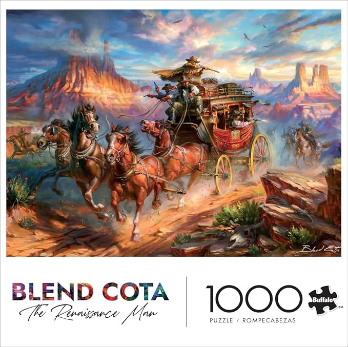 Buffalo Games - Blend COTA - Wild Wild West - 1000 Piece Jigsaw Puzzle for Adults - Challenging Puzzle Perfect for Game Nights - Finished Size is
