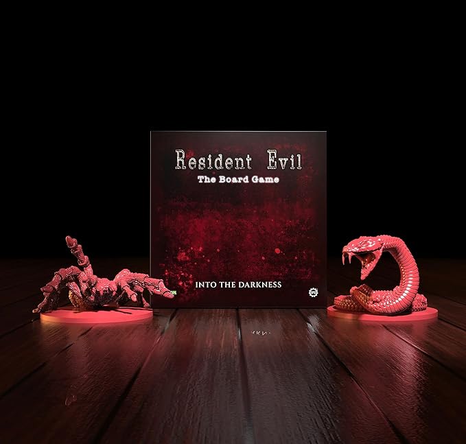 Steamforged Games Exclusive Resident Evil Into The Darkness Board Game with Monster Miniatures on 80mm Base