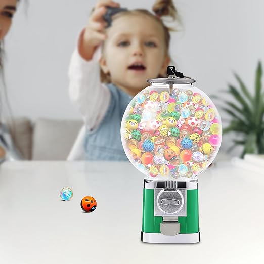 Vending Machine, 1.26 in Ball Bulk Vending Machine Classic Bubble Capsule Toys Dispenser, Commercial Candy Gumball Machine for Game Stores and Retail Stores