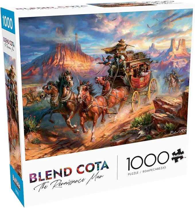 Buffalo Games - Blend COTA - Wild Wild West - 1000 Piece Jigsaw Puzzle for Adults - Challenging Puzzle Perfect for Game Nights - Finished Size is