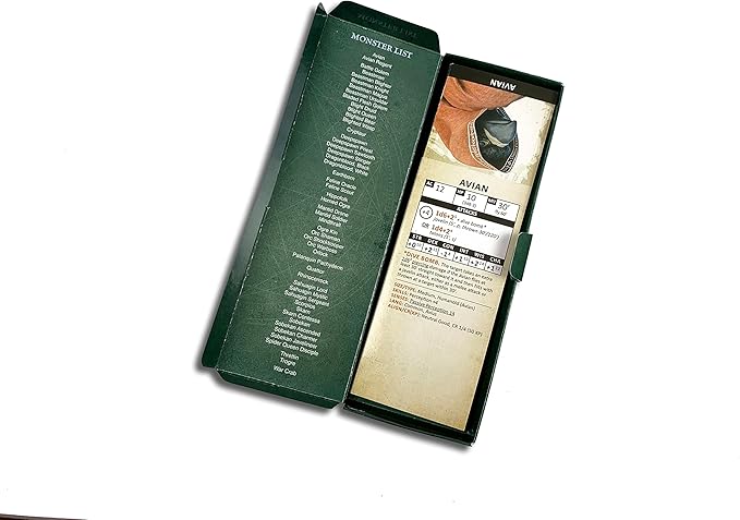 Friends & Foes from Battle - 50 Illustrated Original 5e Monsters - Initiative Cards for 5th Edition DM's