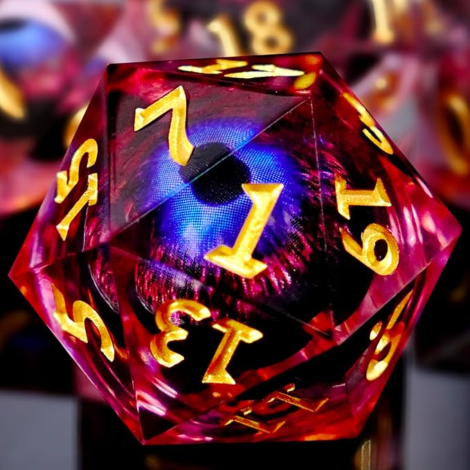 Sharp Edge Dice Set d&d,Dungeons and Dragons Dice,Polyhedral DND Dice Set for Board Games