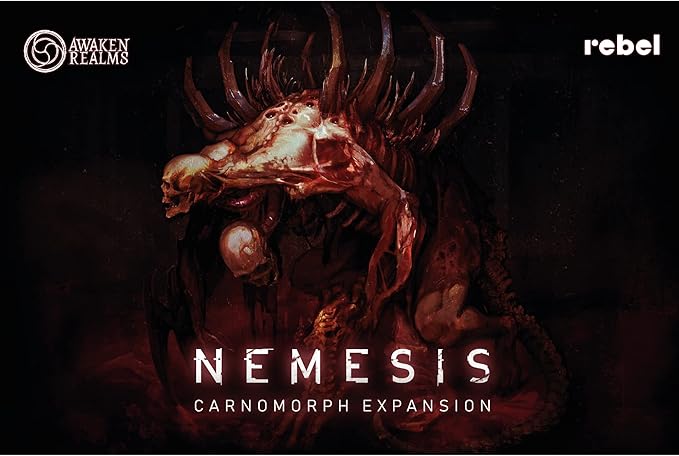Nemesis Carnomorph Board Game EXPANSION - New Alien Race with Unique Mechanics! Miniatures Compatible with Classic, Aftermath & Lockdown, Ages 14+, 1-5 Players, 1-2 Hour Playtime, Made by Rebel Studio