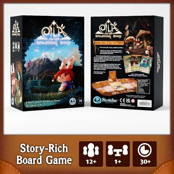 Northstar Game Studio Eila and Something Shiny Board Game | Adventure Game for Couples, Families or Solo | 1+ Players, 45+ Minutes, Ages 12+