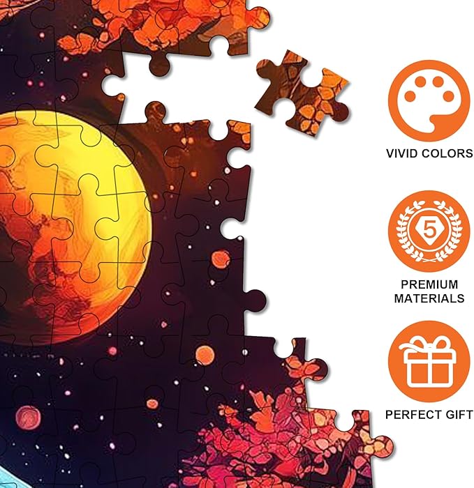 1000pcs Yin Yang Ice Fire Theme Paper Puzzle - Yin Yang Bagua in Chinese Culture, Large Puzzle Toy Adult Game Gift - Family Interactive Game Puzzle DIY Home Decoration Brain Challenge Gift