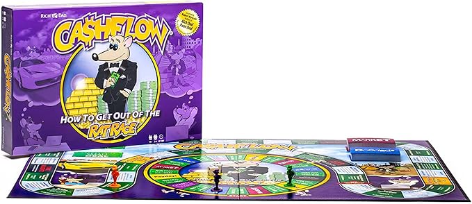 Rich Dad CASHFLOW How to Get Out of The Rat Race Strategic Investing Educational Board Game for Family Financial Literacy, Adult and Kid Version