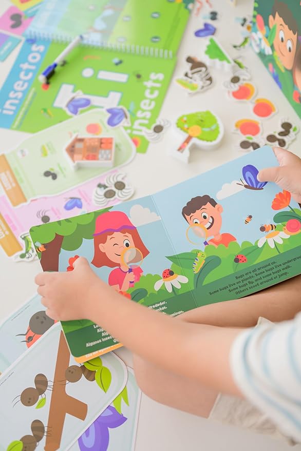 Insect Garden Bilingual Learning Kit | Hello, Insect Garden! - ¡Hola, Jardín de Insectos! Bilingual Learning Kit | Interactive Learning Activities Spanish and English Educational Resources For Kids 3+