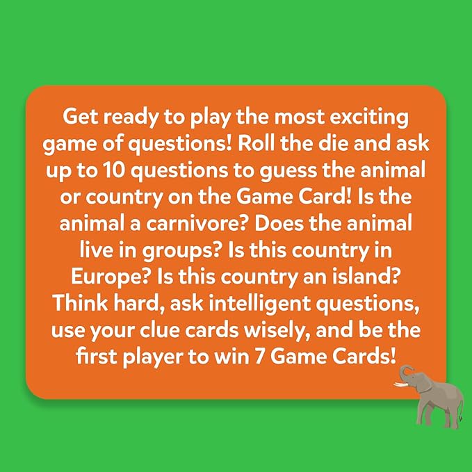 Skillmatics Guess in 10 Animals & Countries Combo, Perfect for Boys, Girls, Kids & Families Who Love Card Games, Educational Toys, Board Games, Trivia, Gifts for Ages 6, 7, 8, 9, 10 & Up