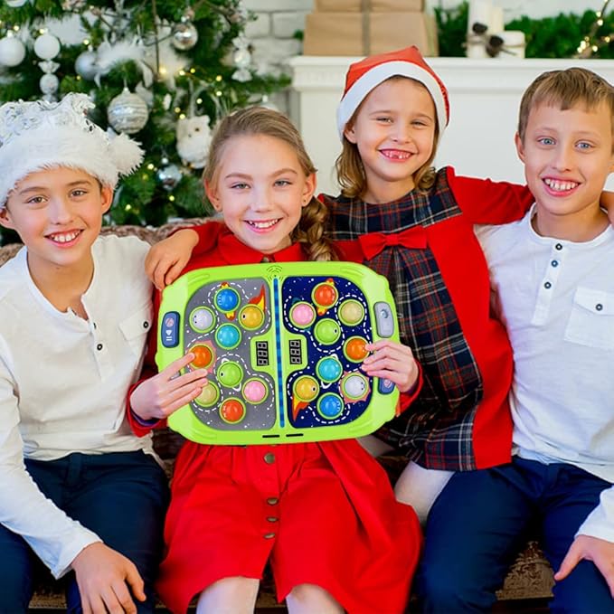 Hammer Mole Game for Toddler, Toys for 3-12 Year Old Boys and Girls, Kids Whacking Mole Game,Gifts for 3 4 5 6+ Year Old Boys, Interactive Educational Toys with Sound and Light, PK Mode with 2 Hammers