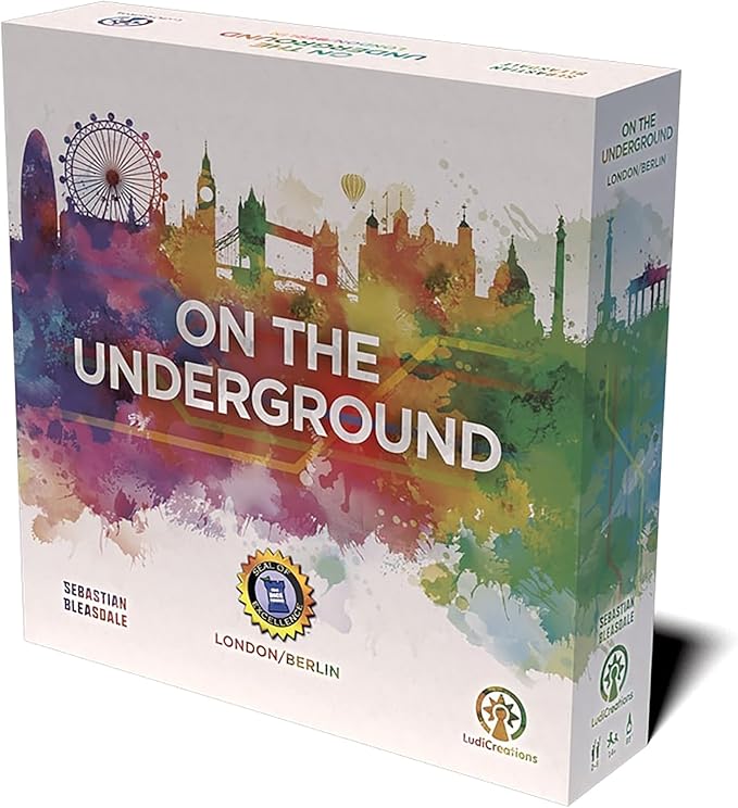 On The Underground: London/Berlin Deluxe Edition - Train Route Building, Strategy Board Game, 2 City Maps, Age 14+, 2-5 Players, 60 Min