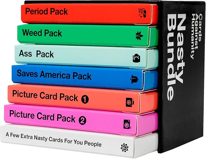Cards Against Humanity: Nasty Bundle • 6 Nasty Themed Packs + 10 All-New Cards