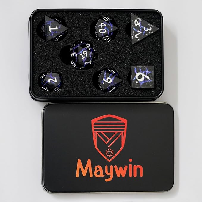 D&D Dice Set, Dungeons and Dragons Game Dice,DND Dice Gift Set for Role Playing Table Games