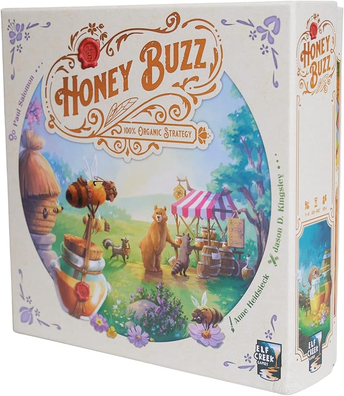 Goliath Honey Buzz Board Game - Tile Placement Strategy Game Wooden Components, 1-4 Players, Ages 10 and Up