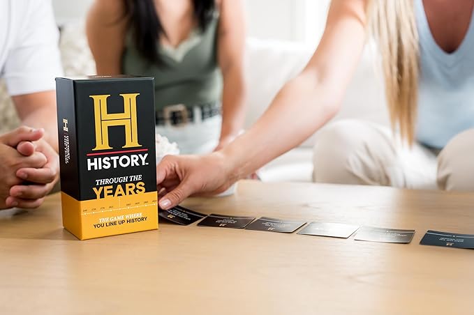 HISTORY Channel NEW Games Bundle - Stats & Facts and Through The Years - General Knowledge Super Trivia Chronology Timeline Card Game for Adults, Family & Teens in The Pursuit of Trivial Knowledge