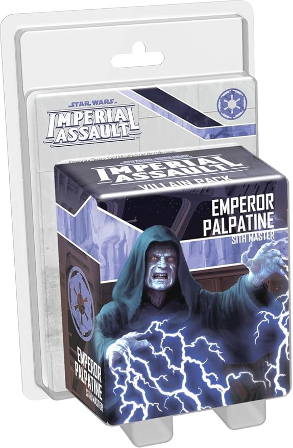Star Wars Imperial Assault Board Game Emperor Palpatine VILLAIN PACK - Epic Sci-Fi Miniatures Strategy Game for Kids and Adults, Ages 14+, 1-5 Players, 1-2 Hour Playtime, Made by Fantasy Flight Games