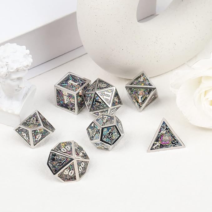 Dragon dice Set (Metallic Colorful)
