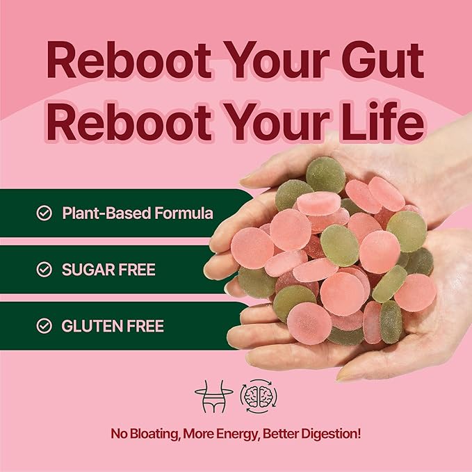 Reboot Probiotic Jelly | 44 Billion CFU Gummies | Vegan, Sugar-Free, Shelf-Stable | Chewable Lychee & Muscat Grape Flavor | 48 Pouches for Gut Health
