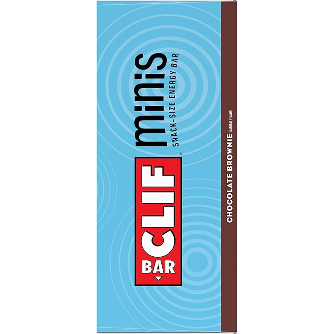 CLIF BAR Minis - Chocolate Brownie Flavor - Made with Organic Oats - 4g Protein - Non-GMO - Plant Based - Snack-Size Energy Bars - 0.99 oz. (20 Pack)