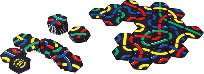 GIGAMIC Tantrix Strategy | Ages 6+ | 1 to 6 Players | 30 Minutes