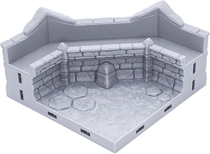EnderToys Dice Arena by Makers Anvil, 3D Printed Tabletop RPG Scenery and Wargame Terrain 28mm Miniatures