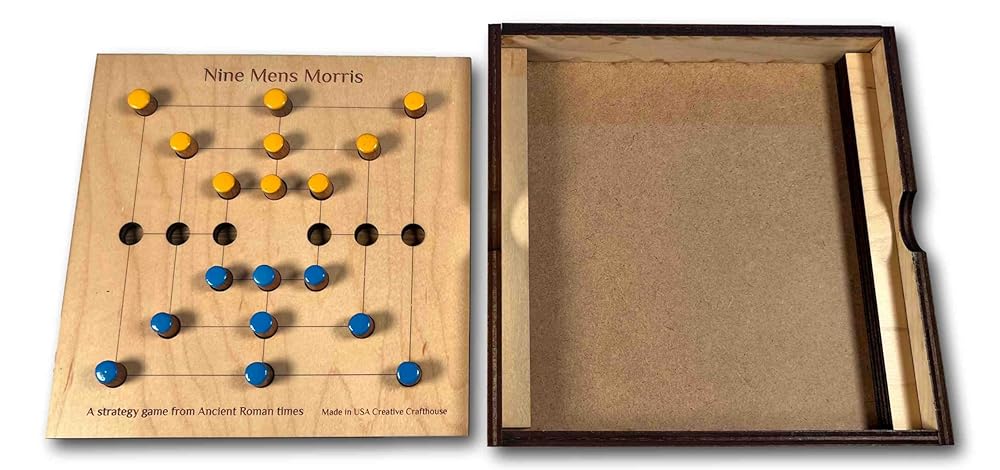 Nine Mens Morris – Strategy game from ancient Rome. Premium version made in USA