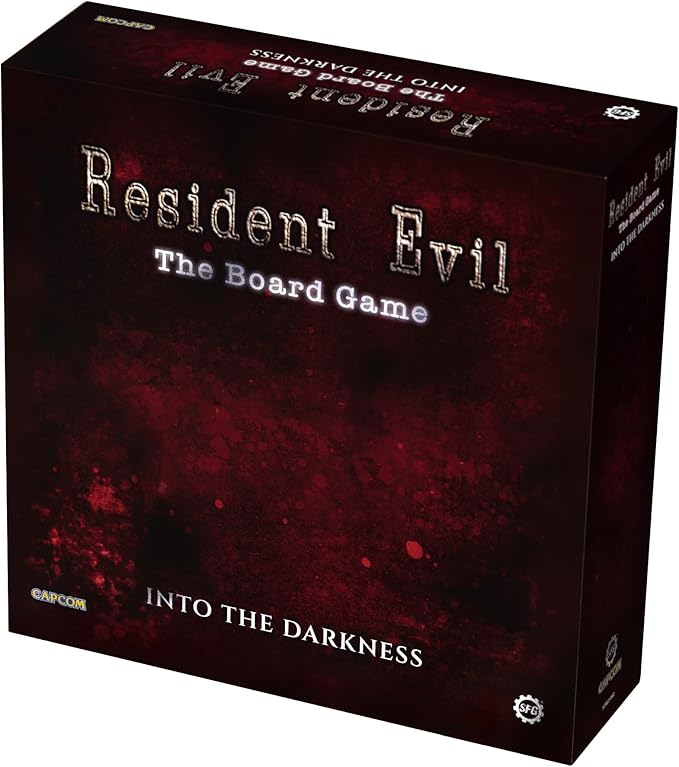 Steamforged Games Exclusive Resident Evil Into The Darkness Board Game with Monster Miniatures on 80mm Base