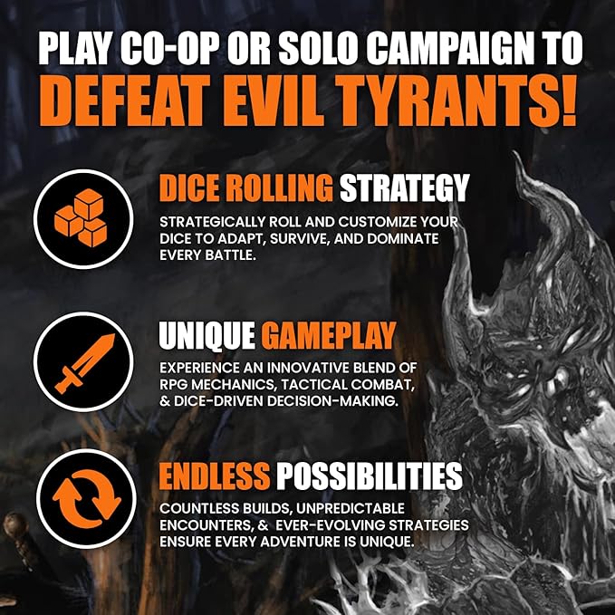 Chip Theory Games Too Many Bones Dice-Builder Roleplaying Game, Strategic Fantasy RPG Game for Adults, Teens Ages 14 and Up, 1-4 Players