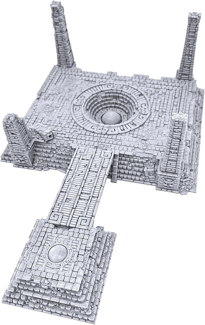 Eden Central Ruin by Printable Scenery, 3D Printed Tabletop RPG Scenery and Wargame Terrain 28mm Miniatures