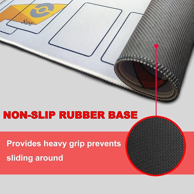 2Player mat Playmat Mat for Game Card Card Game Square Desk Mat for Gamer, Office Home, 60x60cm/23.6x23.6inch