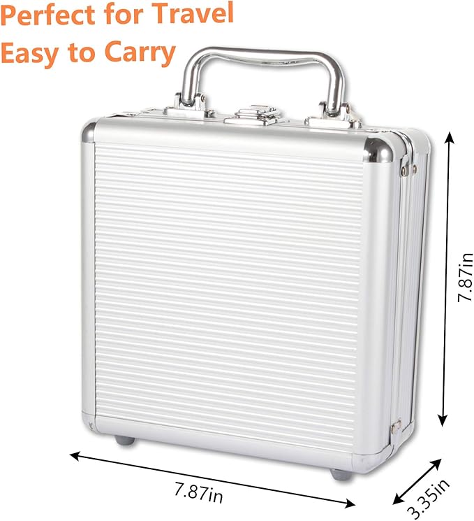 NOLIE Mexican Train Dominoes Game, Double 12 Dominoes Set, Colored Number Dominoes with Aluminum Case