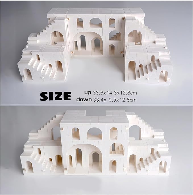 White Disguises Castle Building Block,Architecture Building Blocks(980PCS Gifts for Adults and Kids