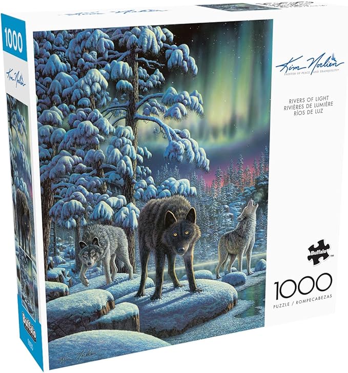 Buffalo Games - Kim Norlien - Rivers of Light - 1000 Piece Jigsaw Puzzle for Adults - Challenging Puzzle Perfect for Game Nights - Finished Size is 26.75 x 19.75
