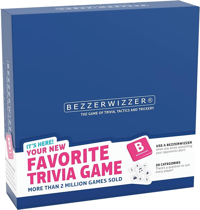 Party Game (US Edition) - Trivia, Tactics, and Trickery for Epic Game Nights! Great for Family Game Night, Ages 14+, 2+ Players, 45 Minute Playtime, Made by Bezzerwizzer